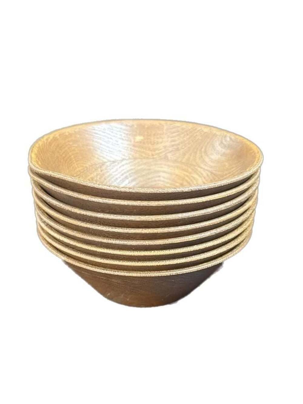 Vintage Thermo-Serv West Bend Wood Grain Insulated Salad Bowls Set of 8